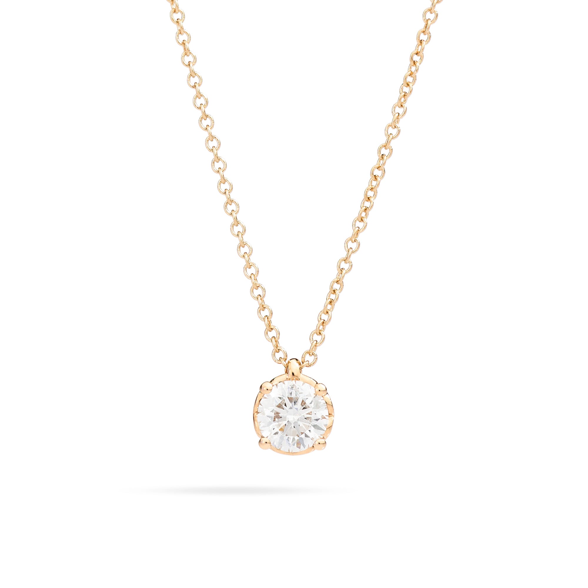 Recarlo Anniversary Anhänger mit Halskette - P01PX001/G019 (G019) aus Gelbgold mit Diamant