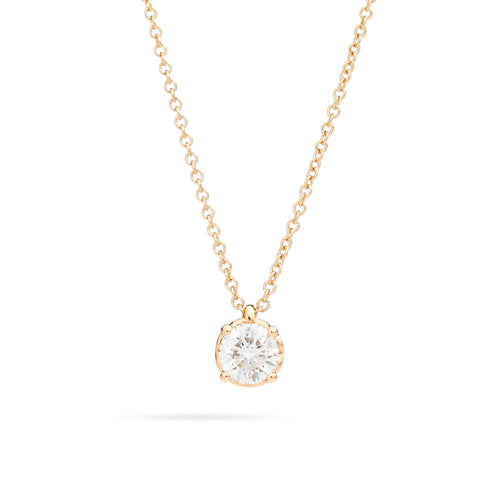 Recarlo Anniversary Anhänger mit Halskette - P01PX001/G019 (G019) aus Gelbgold mit Diamant