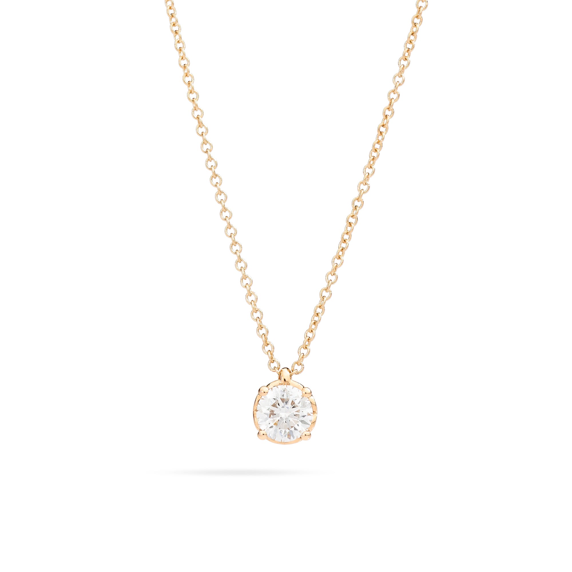 Recarlo Anniversary Anhänger mit Halskette - P01PX001/G037 (G037) aus Gelbgold mit Diamant