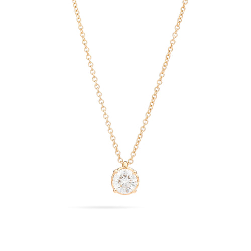 Recarlo Anniversary Anhänger mit Halskette - P01PX001/G037 (G037) aus Gelbgold mit Diamant