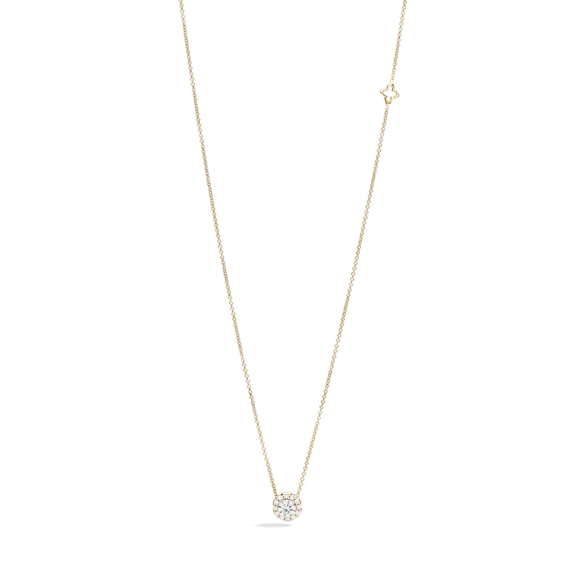 Anniversary Anhänger mit Halskette, Gelbgold • Diamant von Recarlo (P01SC018/G040)