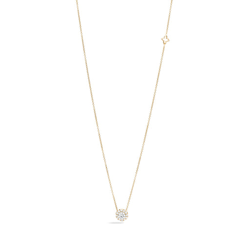 Recarlo Anniversary Anhänger mit Halskette - P01SC018/G040 (G040) aus Gelbgold mit Diamant