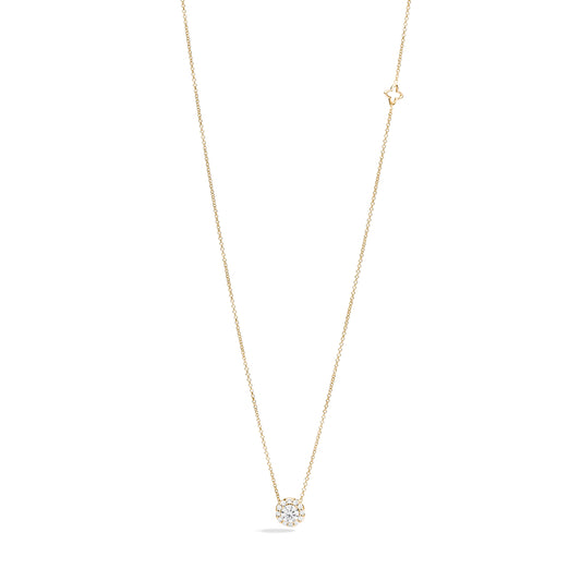 Anniversary Anhänger mit Halskette, Gelbgold • Diamant von Recarlo (P01SC018/G040)