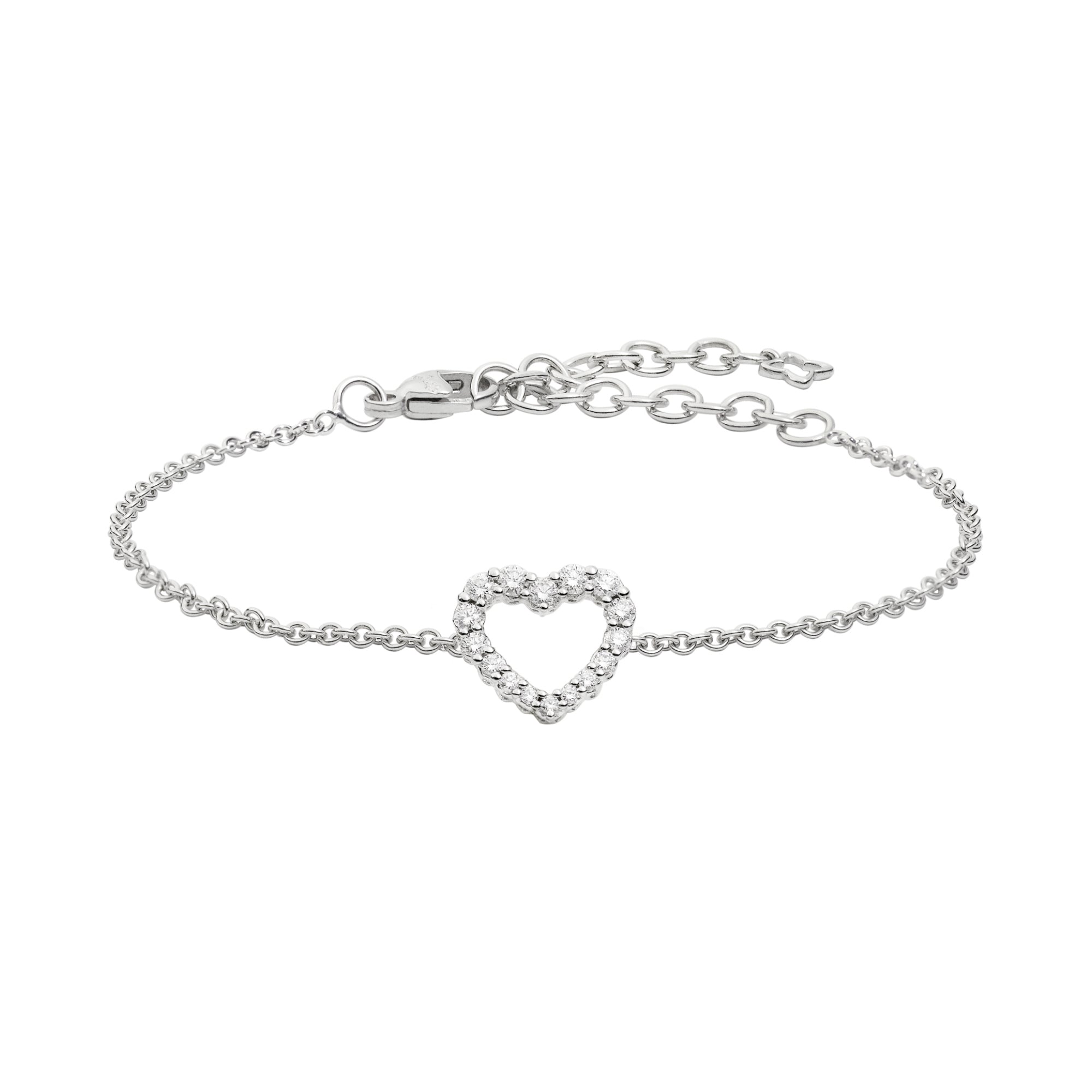 Recarlo Anniversary Armband - B01CU009/022 (022) aus Weißgold mit Diamant