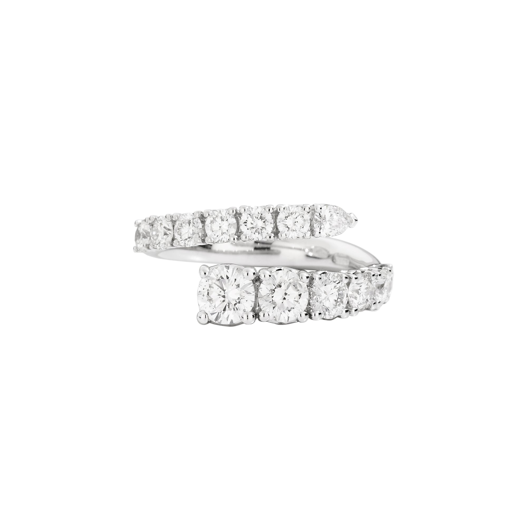 Recarlo Anniversary Contrariè Ring - R01CO001/065 (065) aus Weißgold mit Diamant