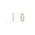 Recarlo Anniversary Creolen - E01CE016/G021 (G021) aus Gelbgold mit Diamant