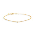Recarlo Anniversary Glam Armband - B84FA003/008 (008) aus Gelbgold mit Diamant