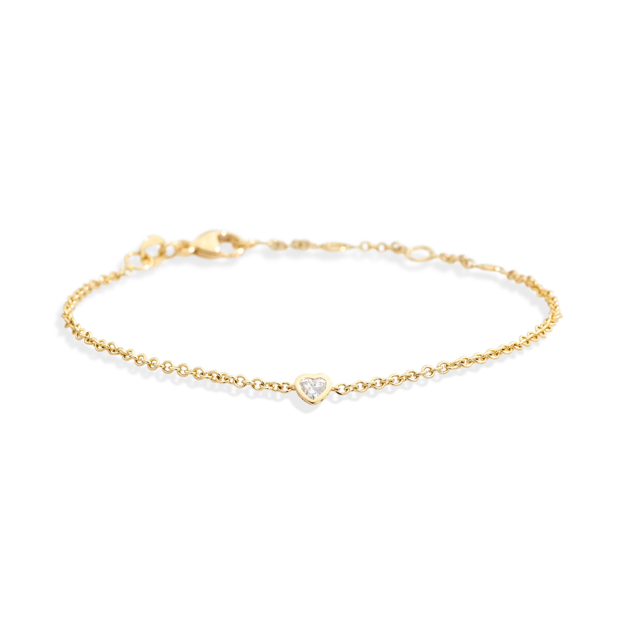 Recarlo Anniversary Glam Armband - B84FA003/008 (008) aus Gelbgold mit Diamant