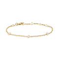 Recarlo Anniversary Glam Armband - B84FA004/018 (018) aus Gelbgold mit Diamant