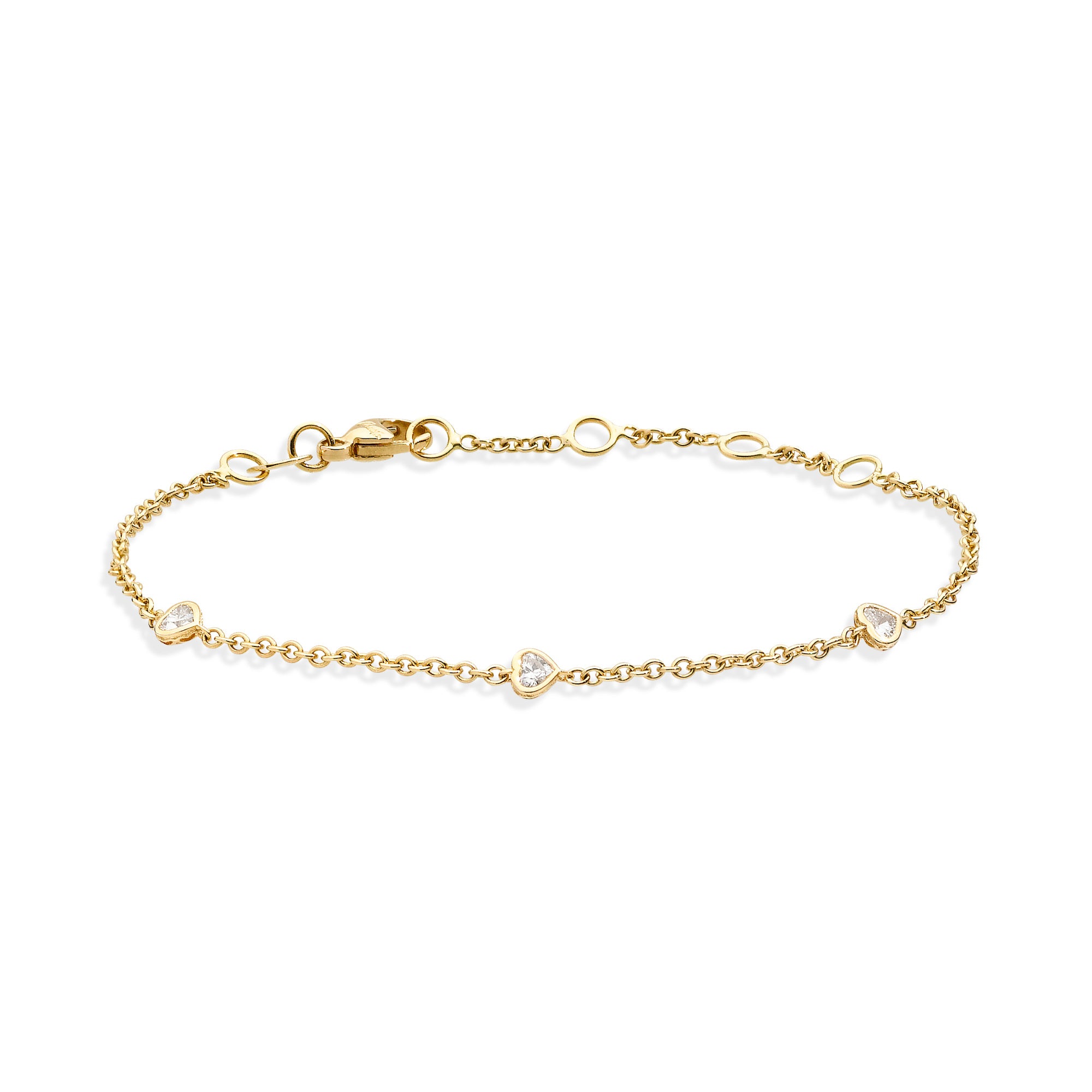 Recarlo Anniversary Glam Armband - B84FA004/018 (018) aus Gelbgold mit Diamant