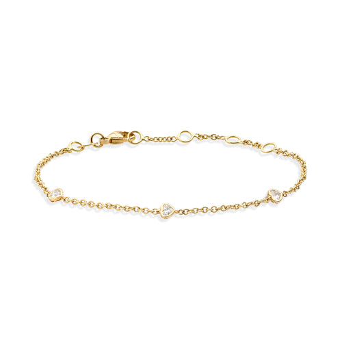 Recarlo Anniversary Glam Armband - B84FA004/018 (018) aus Gelbgold mit Diamant