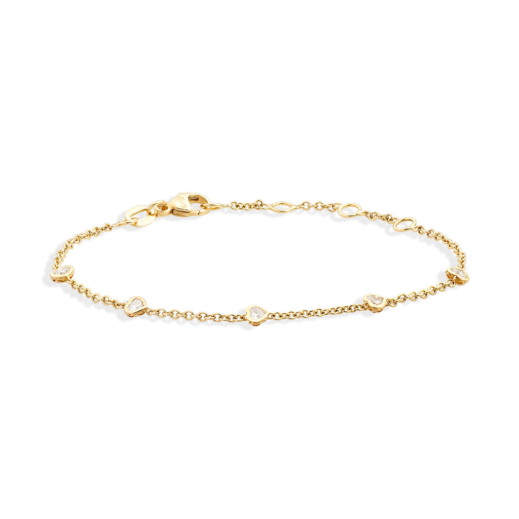 Recarlo Anniversary Glam Armband - B84FA005/035 (035) aus Gelbgold mit Diamant