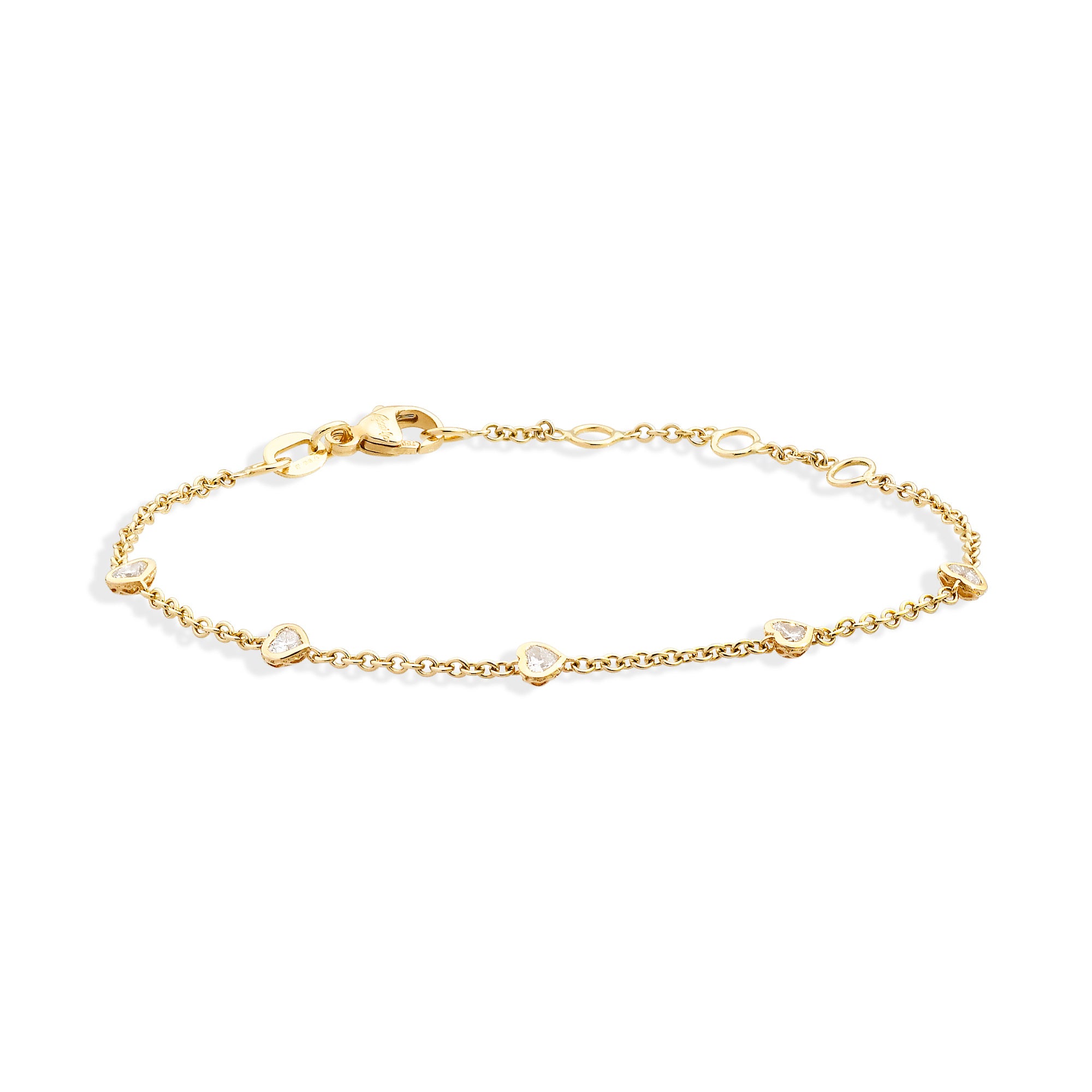 Recarlo Anniversary Glam Armband - B84FA005/035 (035) aus Gelbgold mit Diamant