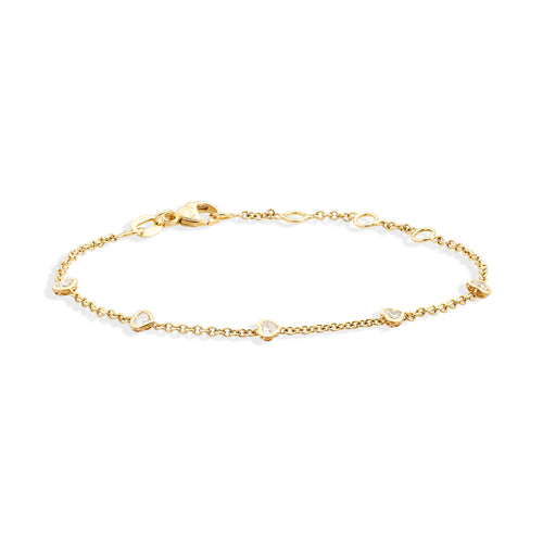 Recarlo Anniversary Glam Armband - B84FA005/035 (035) aus Gelbgold mit Diamant