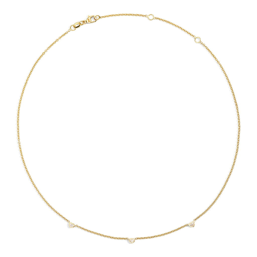 Recarlo Anniversary Glam Collier - P84FA004/021 (021) aus Gelbgold mit Diamant