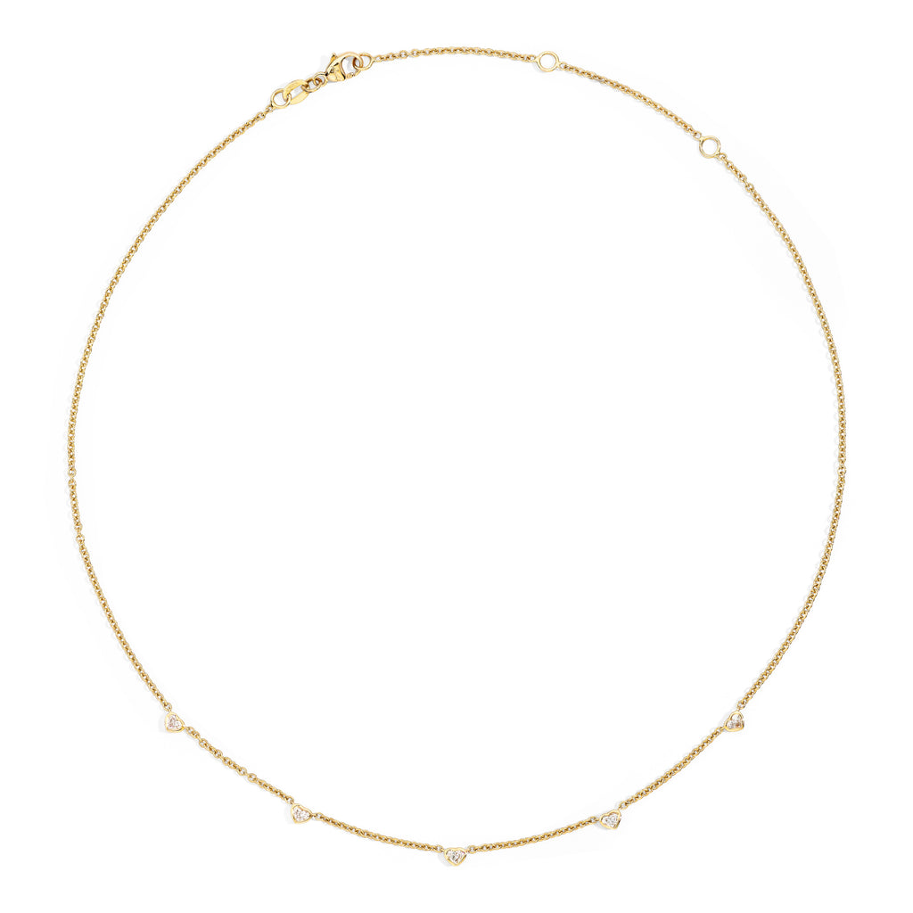 Recarlo Anniversary Glam Collier - P84FA005/035 (035) aus Gelbgold mit Diamant
