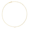 Recarlo Anniversary Glam Halskette - P84FA003/008 (008) aus Gelbgold mit Diamant
