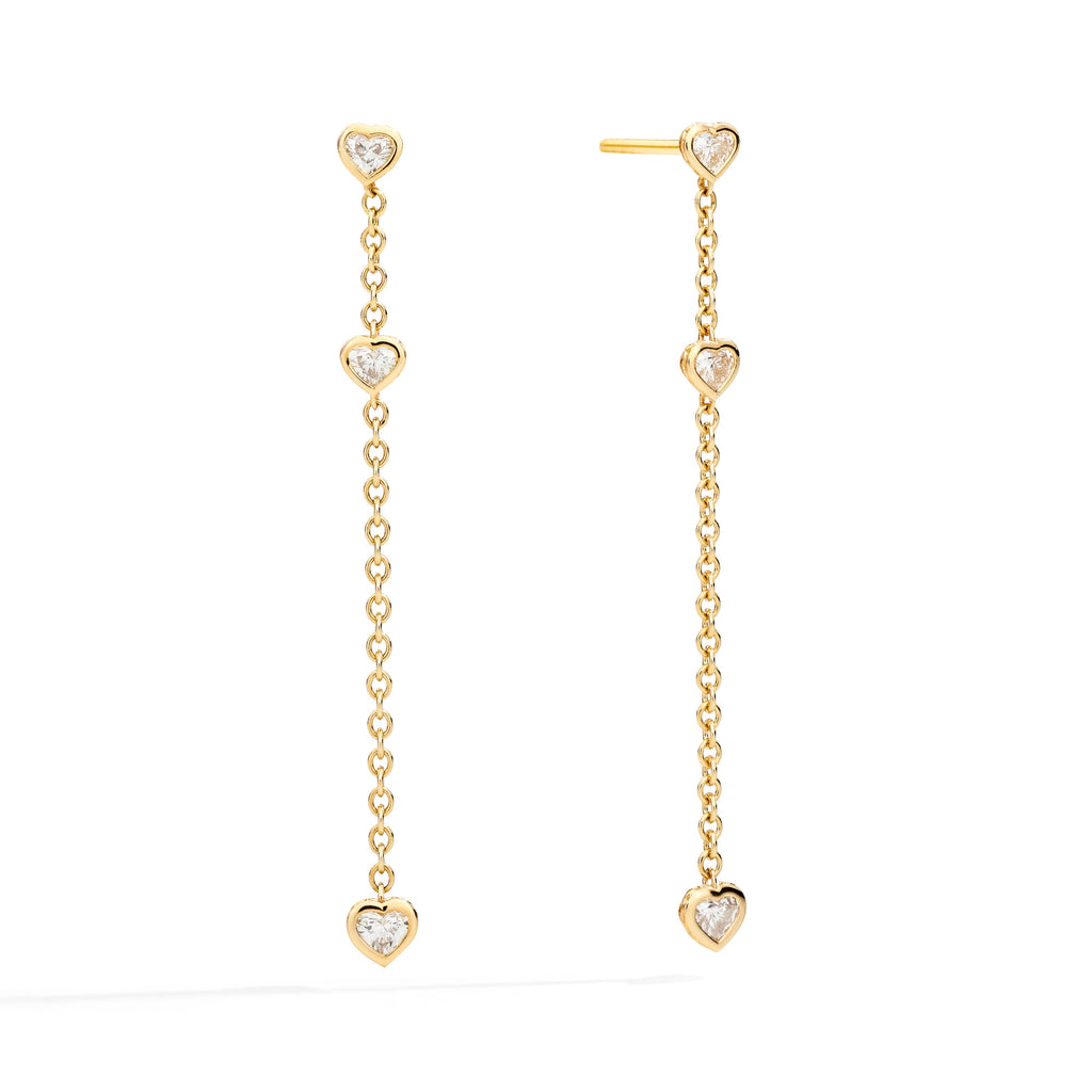 Recarlo Anniversary Glam Ohrringe - E84PD005/040 (040) aus Gelbgold mit Diamant