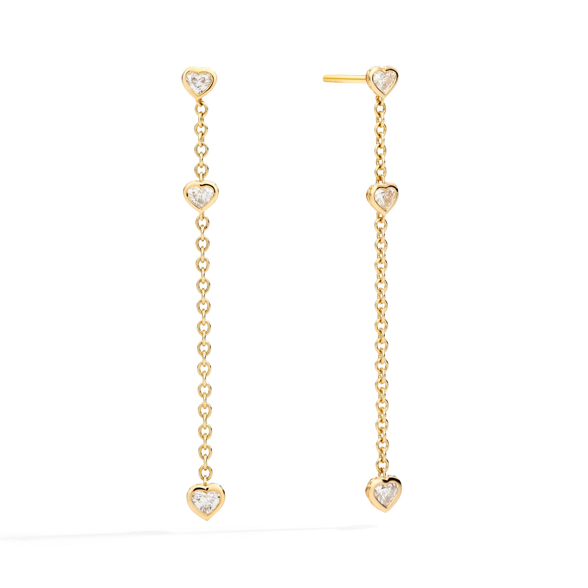 Recarlo Anniversary Glam Ohrringe - E84PD005/040 (040) aus Gelbgold mit Diamant