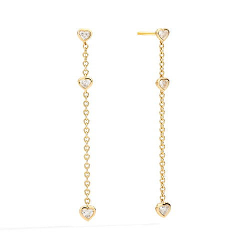 Recarlo Anniversary Glam Ohrringe - E84PD005/040 (040) aus Gelbgold mit Diamant