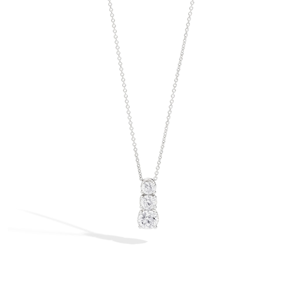Recarlo Anniversary Halskette - P01TS001/113 (113) aus Weißgold mit Diamant