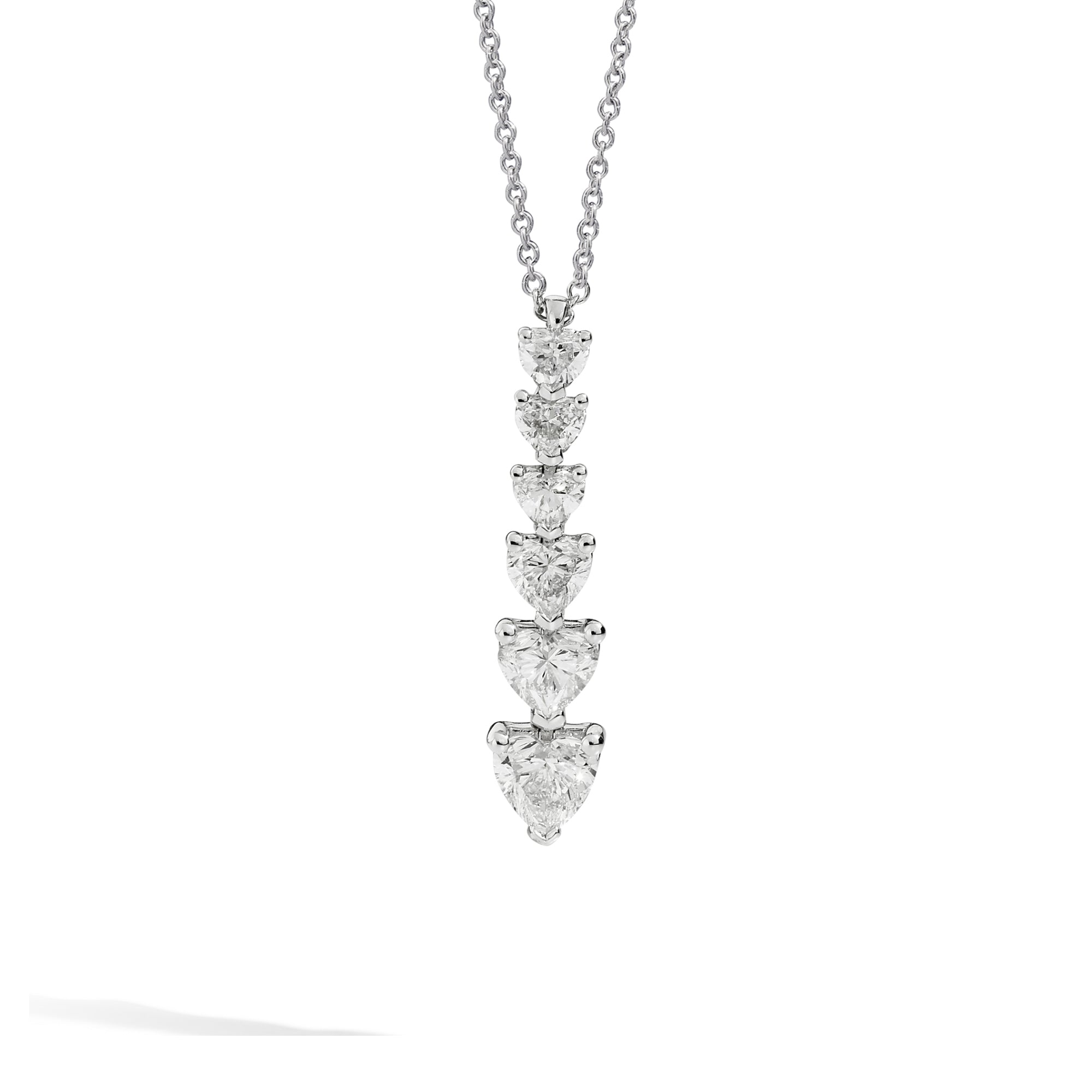 Recarlo Anniversary Love Anhänger mit Halskette - P67DE001/120 (120) aus Weißgold mit Diamant