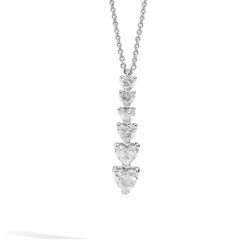 Recarlo Anniversary Love Anhänger mit Halskette - P67DE001/120 (120) aus Weißgold mit Diamant