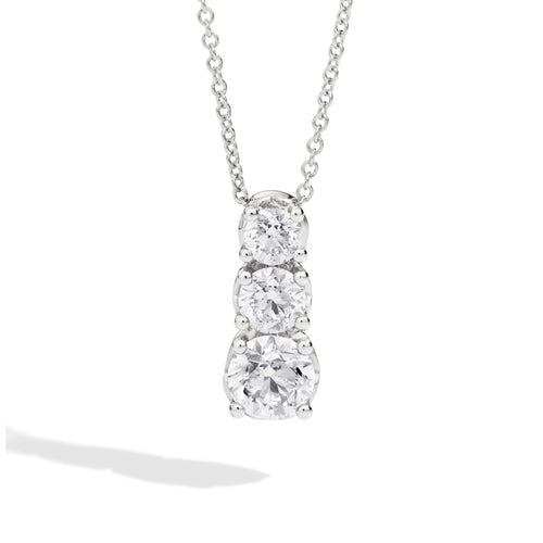 Recarlo Anniversary Love Halskette - P01TS001/050 (050) aus Weißgold mit Diamant