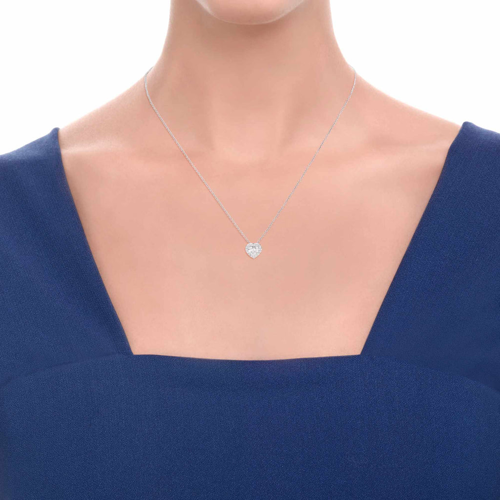 Recarlo Anniversary Love Halskette - P67SC022/039 (039) aus Weißgold mit Diamant