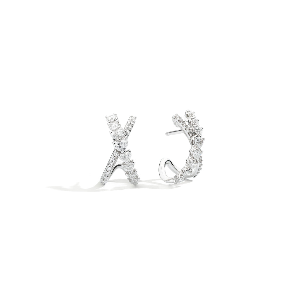 Recarlo Anniversary Love Ohrringe - E67CL017/130 (130) aus Weißgold mit Diamant