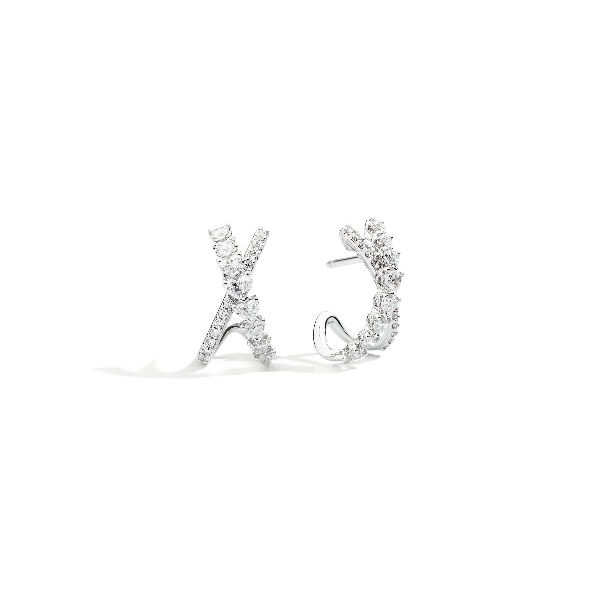 Recarlo Anniversary Love Ohrringe - E67CL017/130 (130) aus Weißgold mit Diamant