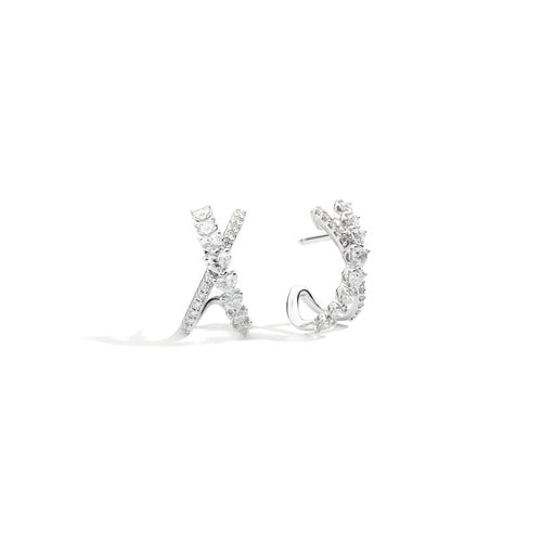 Recarlo Anniversary Love Ohrringe - E67CL017/130 (130) aus Weißgold mit Diamant