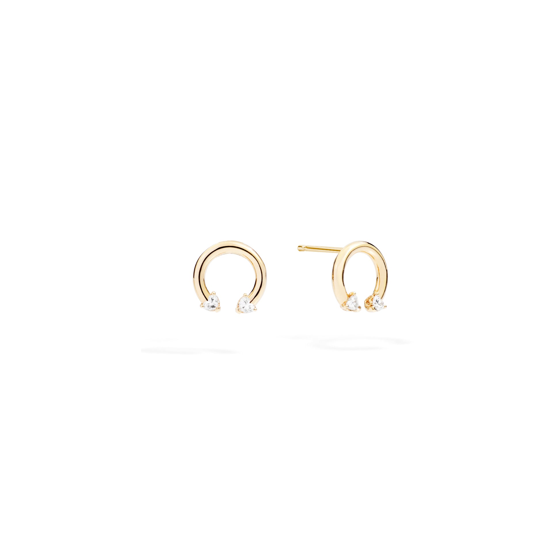 Anniversary Love Ohrstecker, Gelbgold • Diamant von Recarlo (E86FA010/G024)