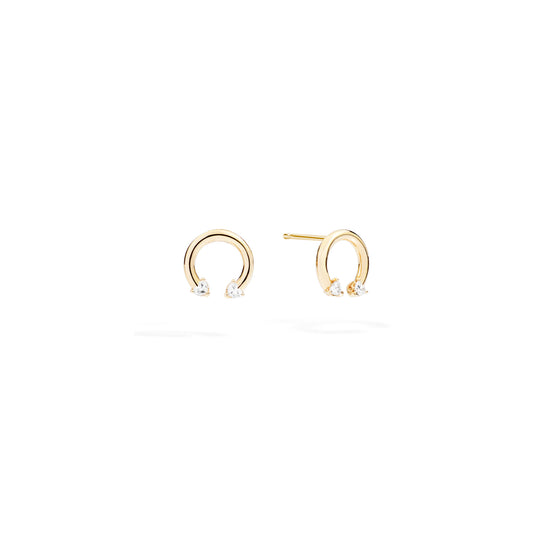 Anniversary Love Ohrstecker, Gelbgold • Diamant von Recarlo (E86FA010/G024)
