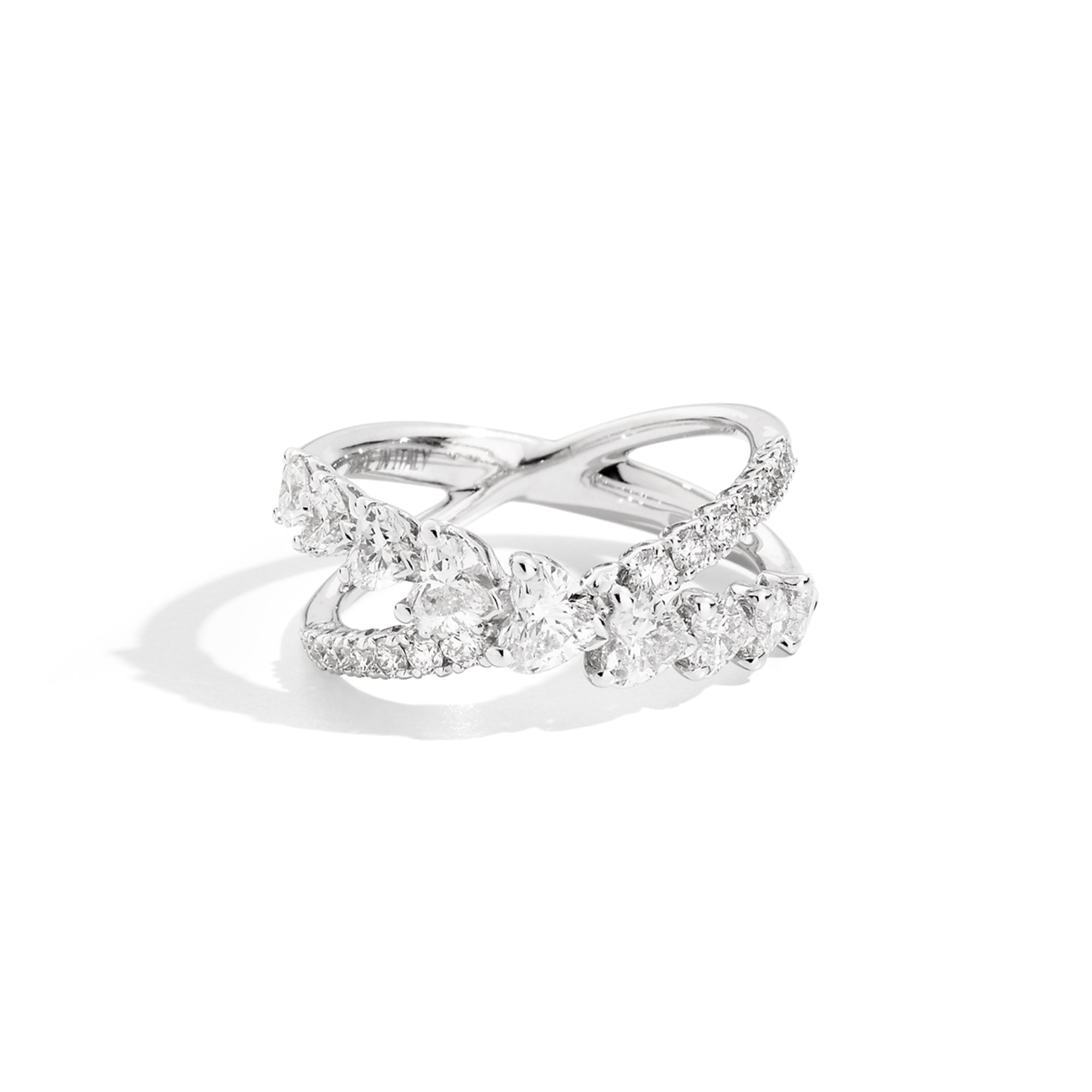 Recarlo Anniversary Love Ring - R67FA001/160 (160) aus Weißgold mit Diamant