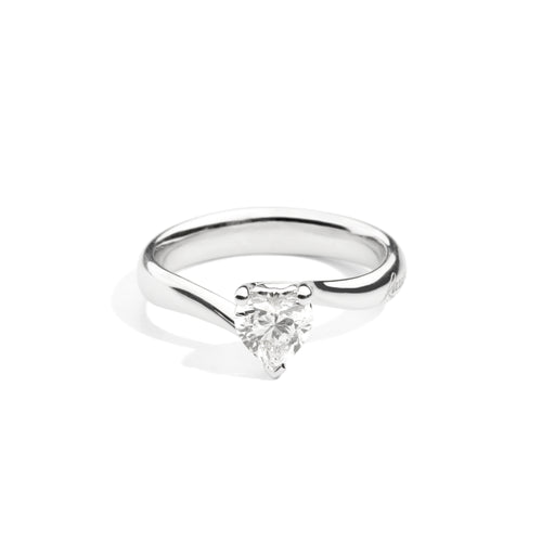Recarlo Anniversary Love Ring - R67SO001/018 (018) aus Weißgold mit Diamant