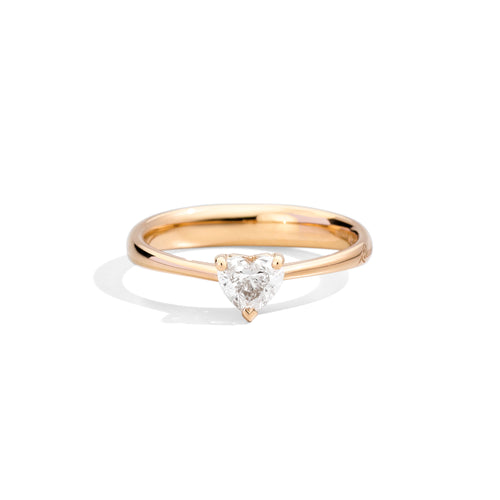 Recarlo Anniversary Love Ring - R67SO012/024 (024) aus Gelbgold mit Diamant