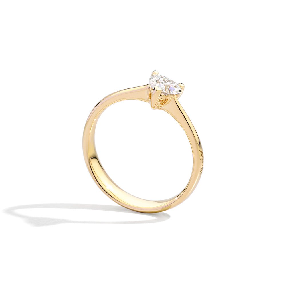 Recarlo Anniversary Love Ring - R67SO012/024 (024) aus Gelbgold mit Diamant