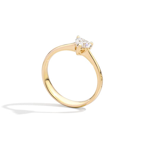 Recarlo Anniversary Love Ring - R67SO012/024 (024) aus Gelbgold mit Diamant