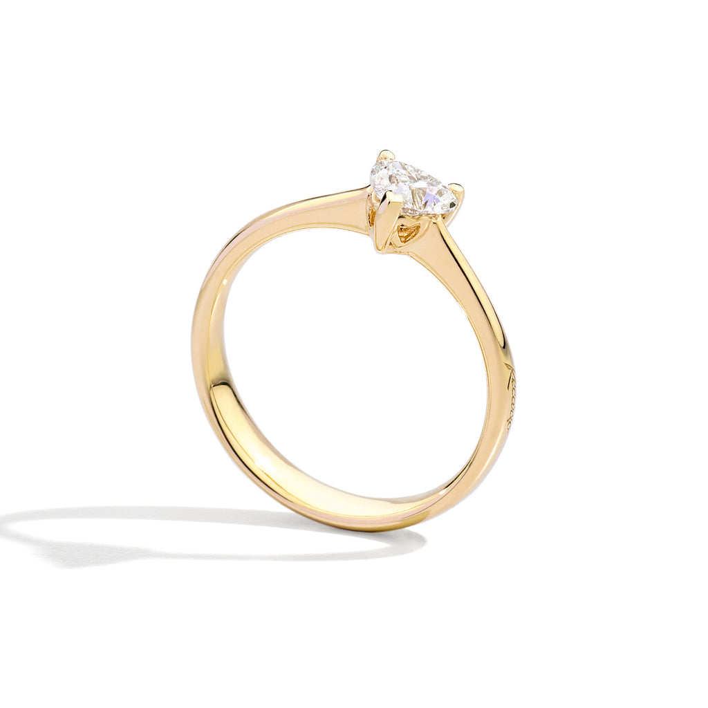 Recarlo Anniversary Love Ring - R67SO012/G037 (G037) aus Gelbgold mit Diamant