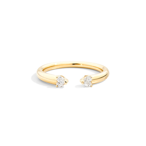 Recarlo Anniversary More Open Ring - R86FN010/G020 (G020) aus Gelbgold mit Diamant