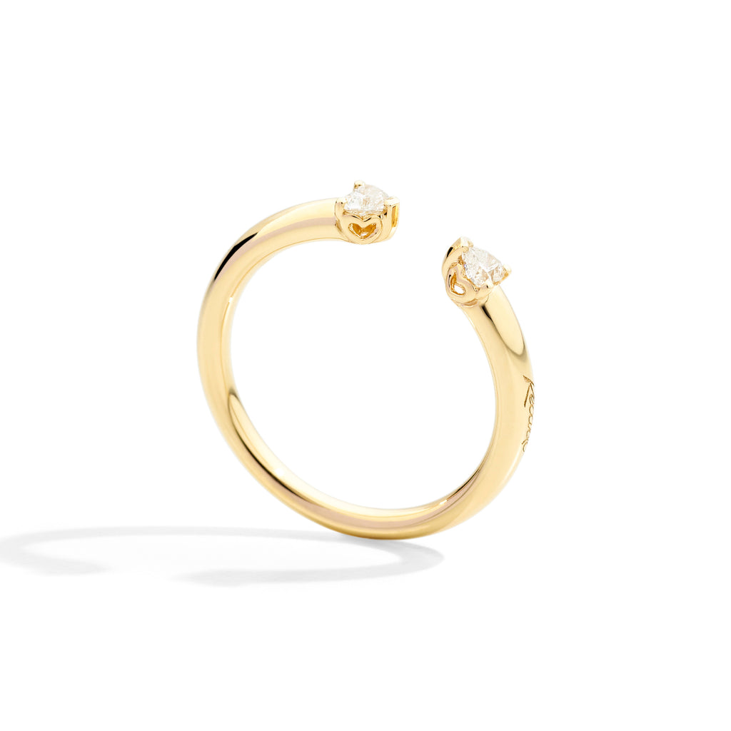 Recarlo Anniversary More Open Ring - R86FN010/G020 (G020) aus Gelbgold mit Diamant