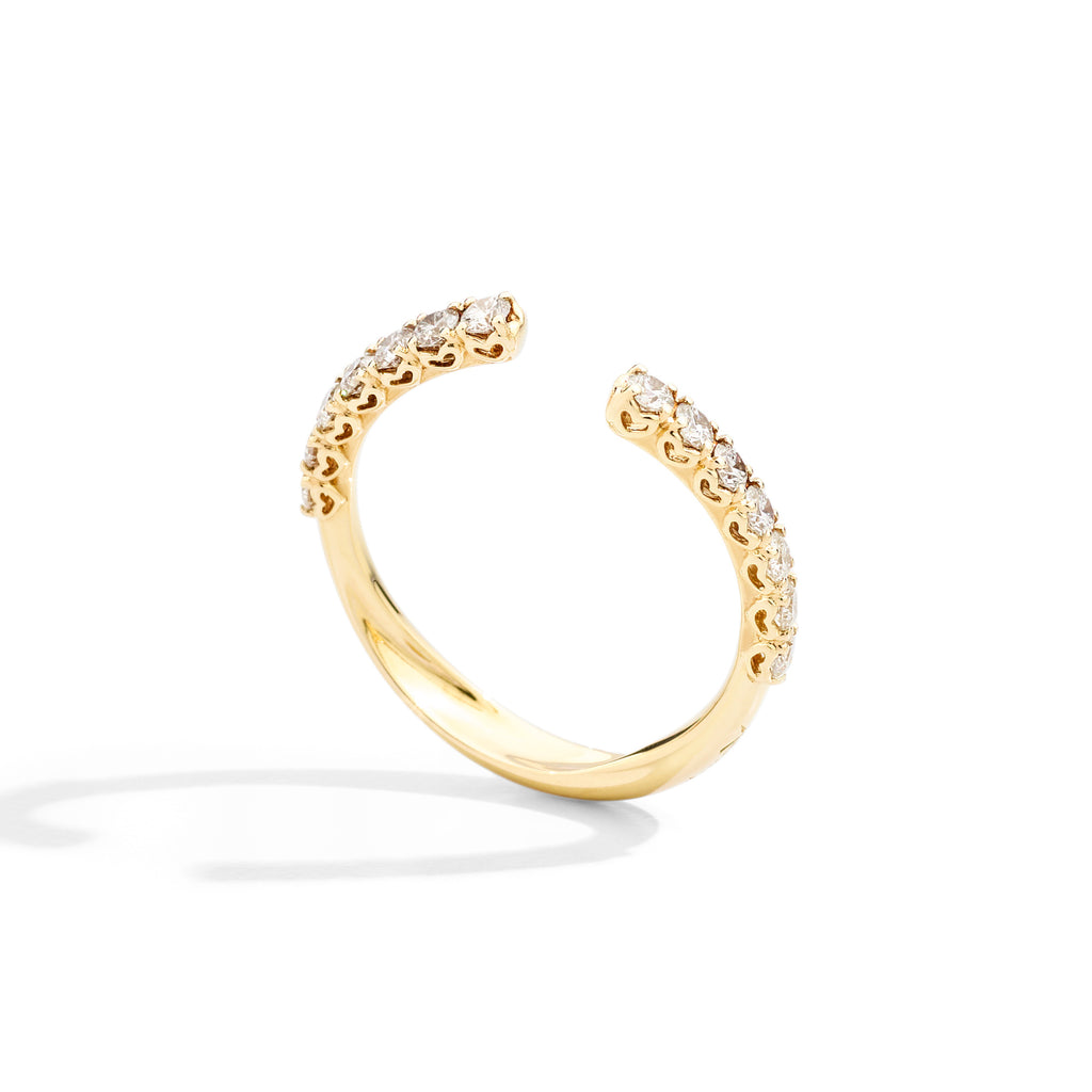 Recarlo Anniversary More Ring - R01FN004/G055 (G055) aus Gelbgold mit Diamant