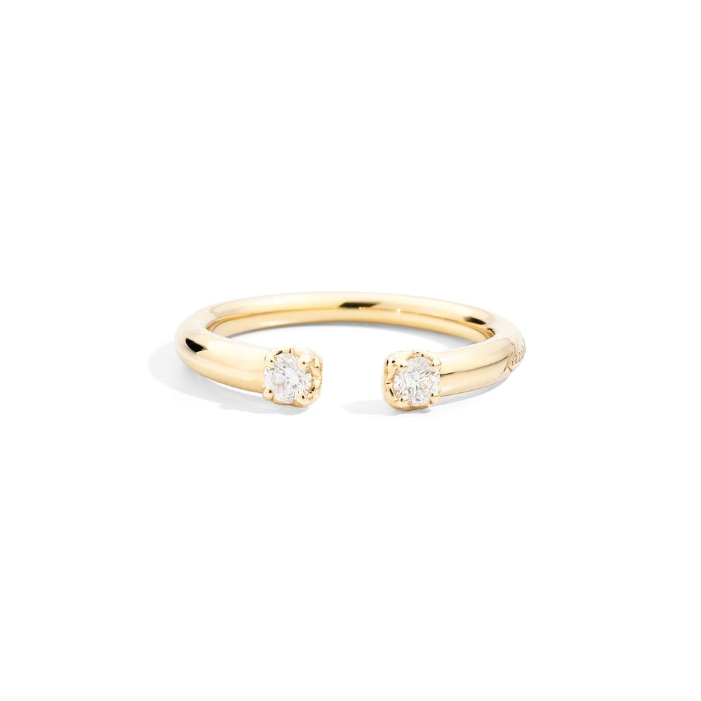 Recarlo Anniversary More Ring - R01FN005/G020 (G020) aus Gelbgold mit Diamant