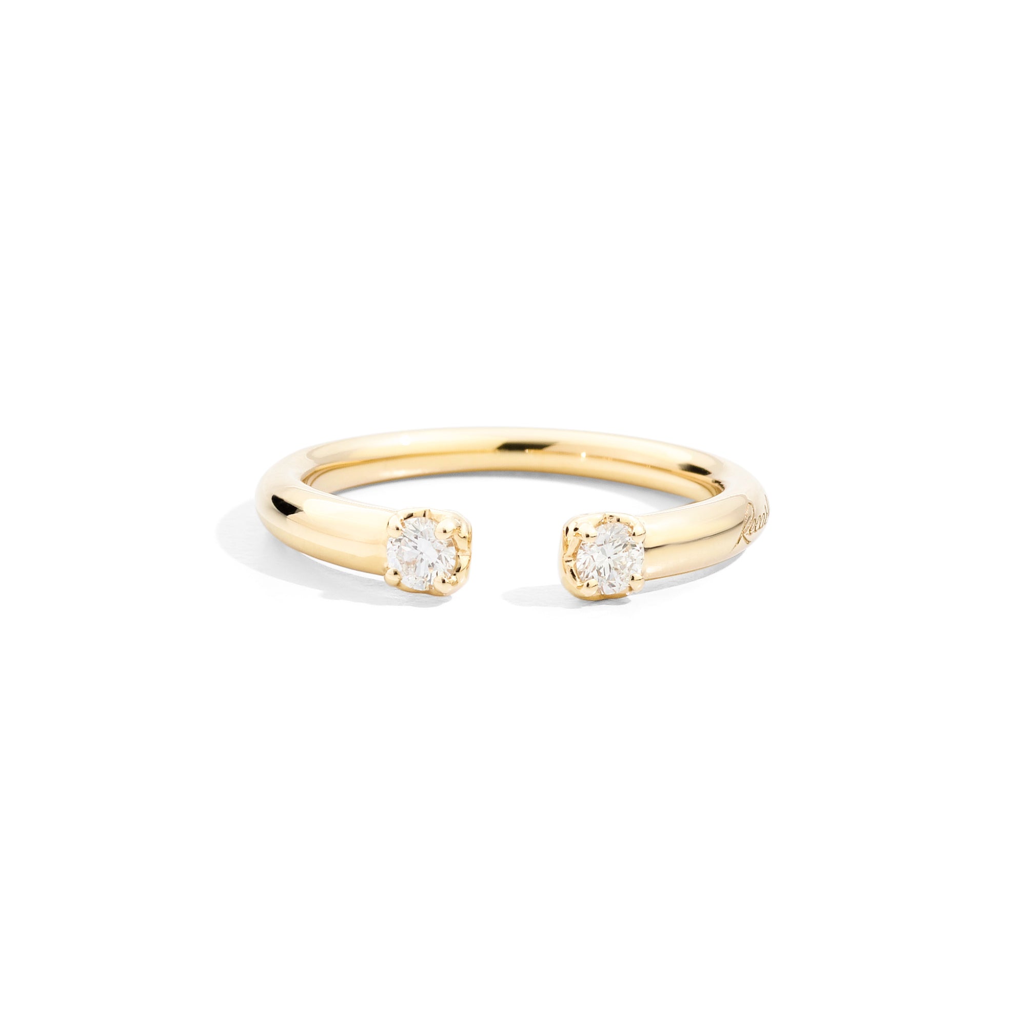Recarlo Anniversary More Ring - R01FN005/G020 (G020) aus Gelbgold mit Diamant