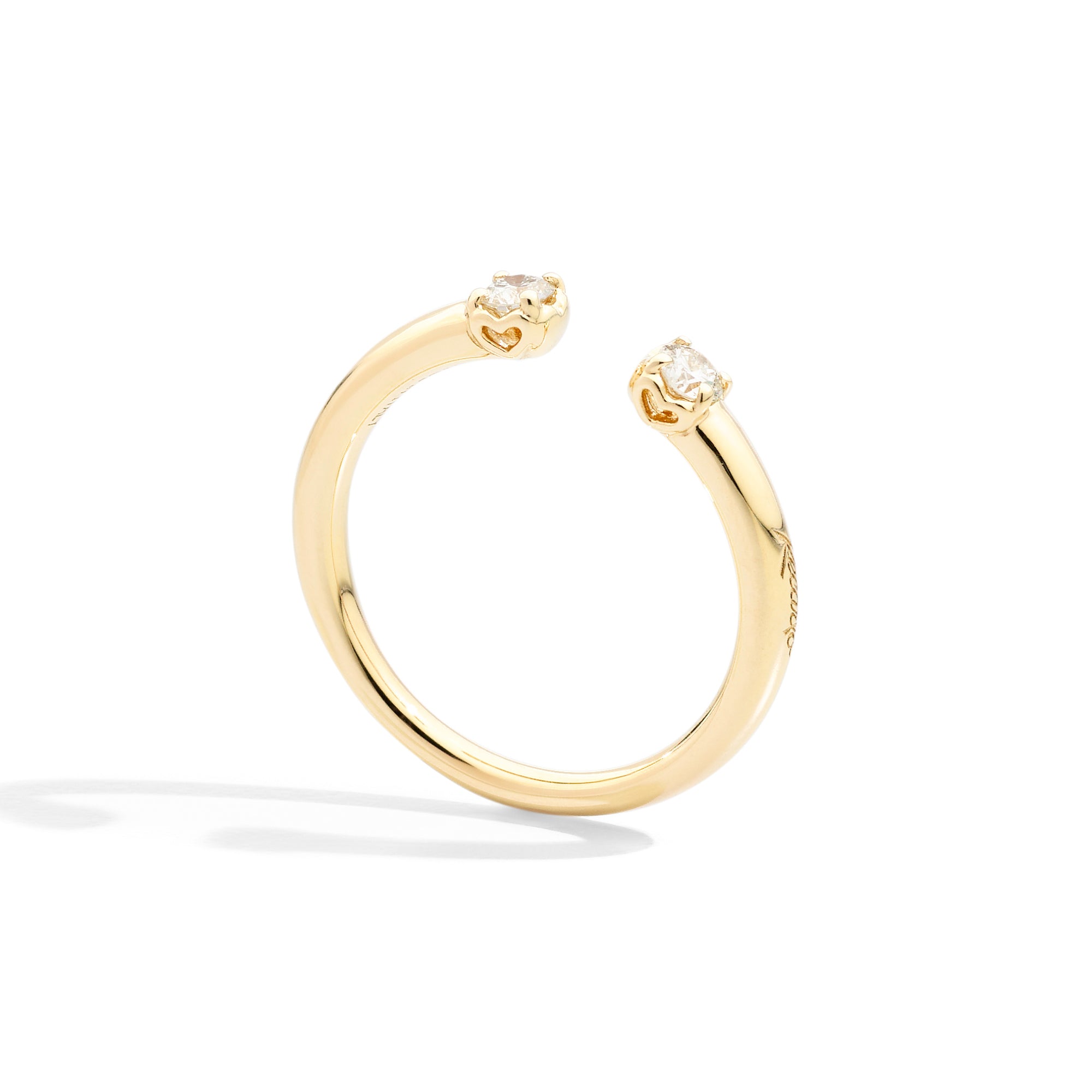 Recarlo Anniversary More Ring - R01FN005/G020 (G020) aus Gelbgold mit Diamant