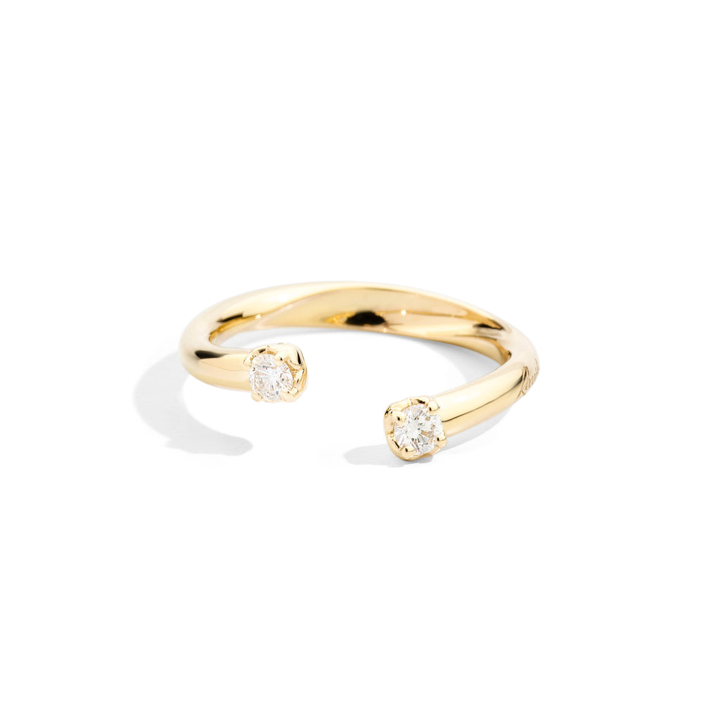 Recarlo Anniversary More Ring - R01FN006/G020 (G020) aus Gelbgold mit Diamant