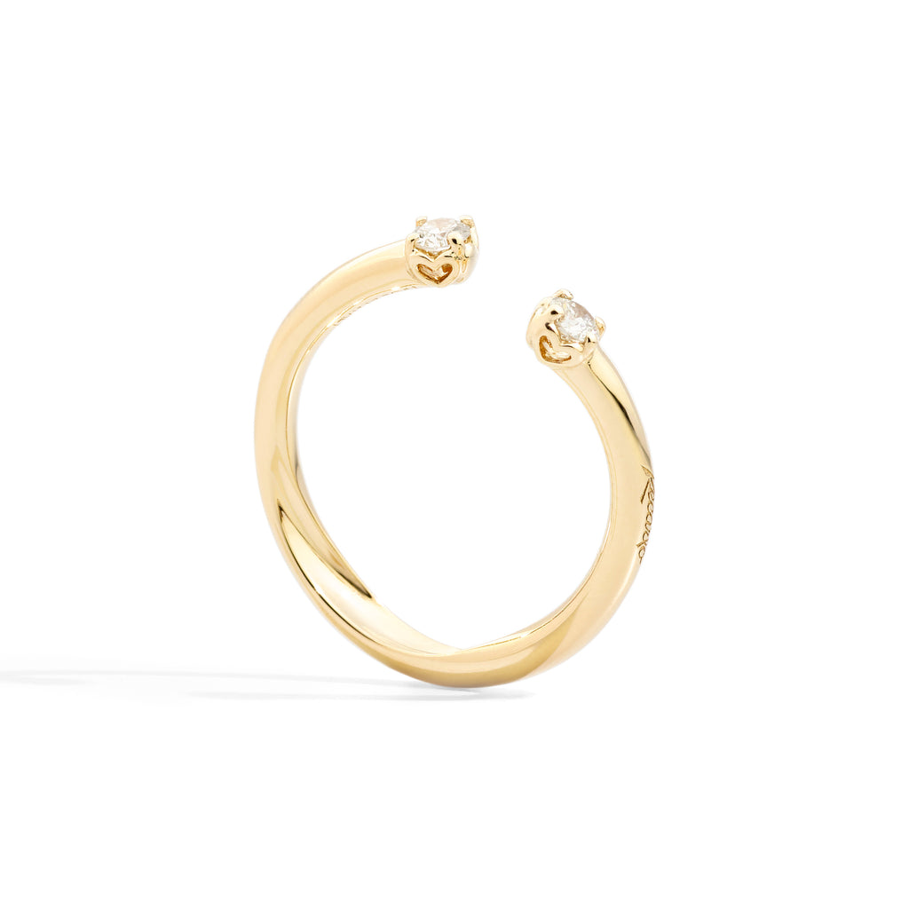 Recarlo Anniversary More Ring - R01FN006/G020 (G020) aus Gelbgold mit Diamant