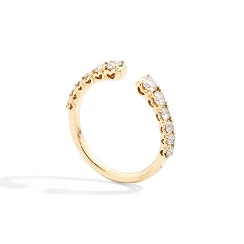 Recarlo Anniversary More Ring - R01FN008/G066 (G066) aus Gelbgold mit Diamant