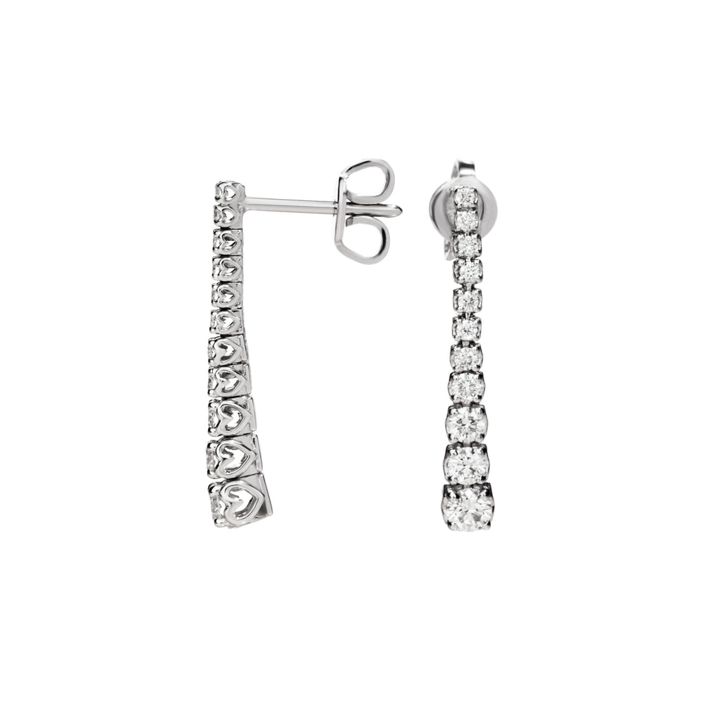 Recarlo Anniversary Ohrringe - E01PL747/070 (070) aus Weißgold mit Diamant